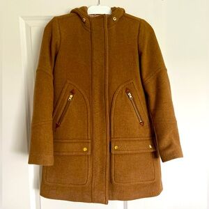 J Crew Chateau parka in Italian stadium-cloth wool